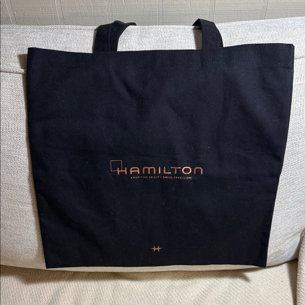 ⭐️Hamilton Watch Black Canvas Tote Bag